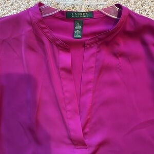 Lauren Fuchsia Blouse Size XL